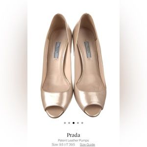 ❌ (stolen) AUTHENTIC PRADA Milano (Made in Italy) 39.5 Open toe heels Slip on